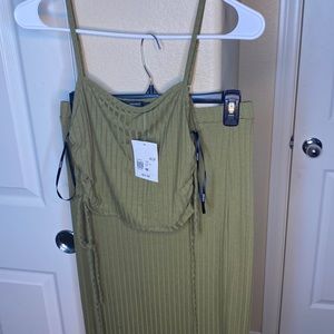 Cropped Cami & Skirt Set